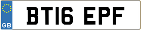 Truck License Plate